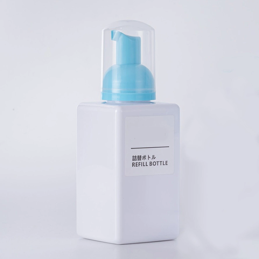 Hot Sale Baby Care 400ml 600ml Square OEM Printing Foamer Plastic Bottle Face Clean Bottle Packaging