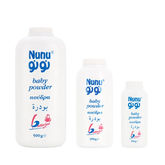 Factory Empty White PE Plastic Baby Talcum Powder Bottle Packaging