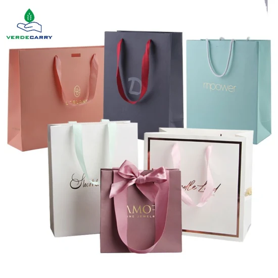 도매 사용자 정의 고급 공예 선물 갈색 흰색 포장 Bolsa De Papel 인쇄 쇼핑 선물 가방 자신의 로고가있는 크래프트 종이 봉투